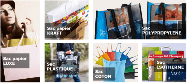 Utilisez le sac comme un support de publicité tendance