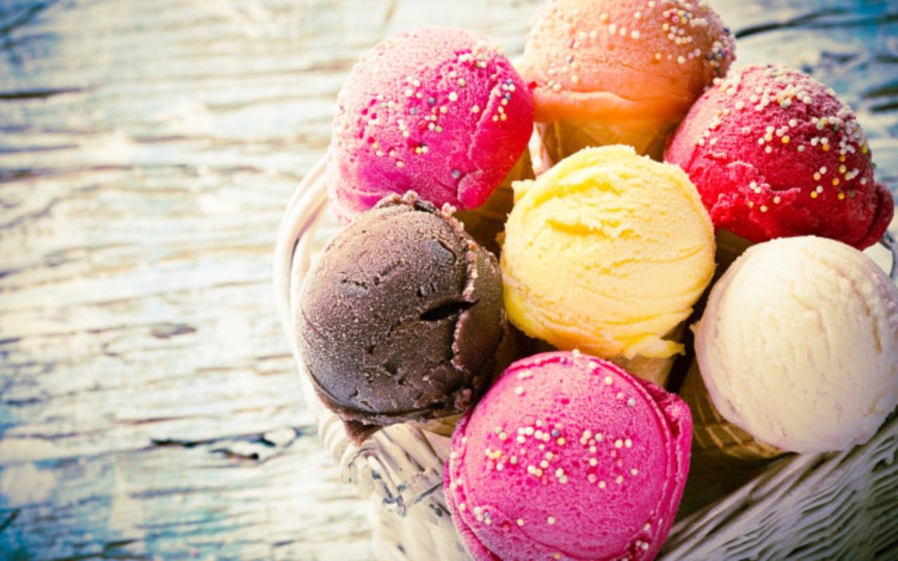 sorbet avec sorbetiere